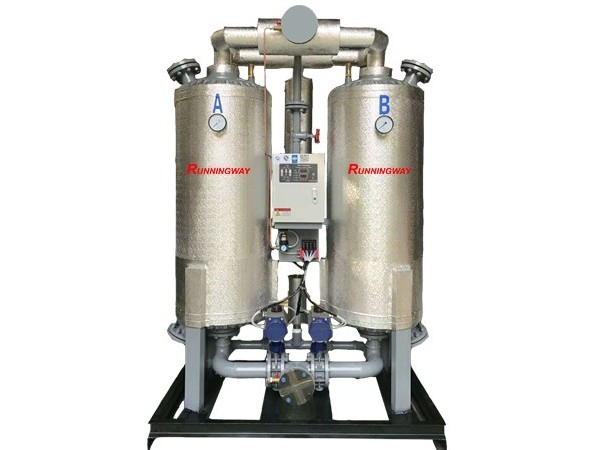 Micro heat regeneration adsorption dryer